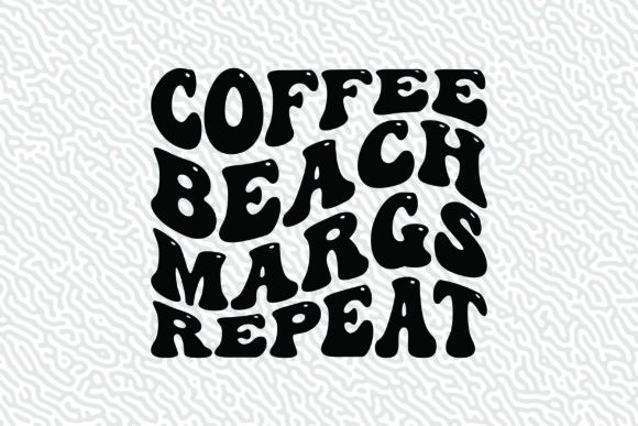 Coffee Beach Margs Repeat Groovy Graphic: A Designer's Take