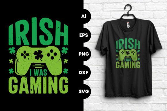 Irish I Was Gaming Vector Graphic Tshirt: A Designer's Take