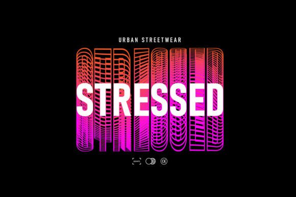 Stressed Graphic Tee Design: Capturing Urban Edge